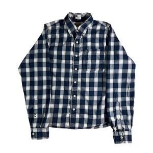 Men’s Abercrombie & Fitch Muscle Plaid Button Down Shirt L